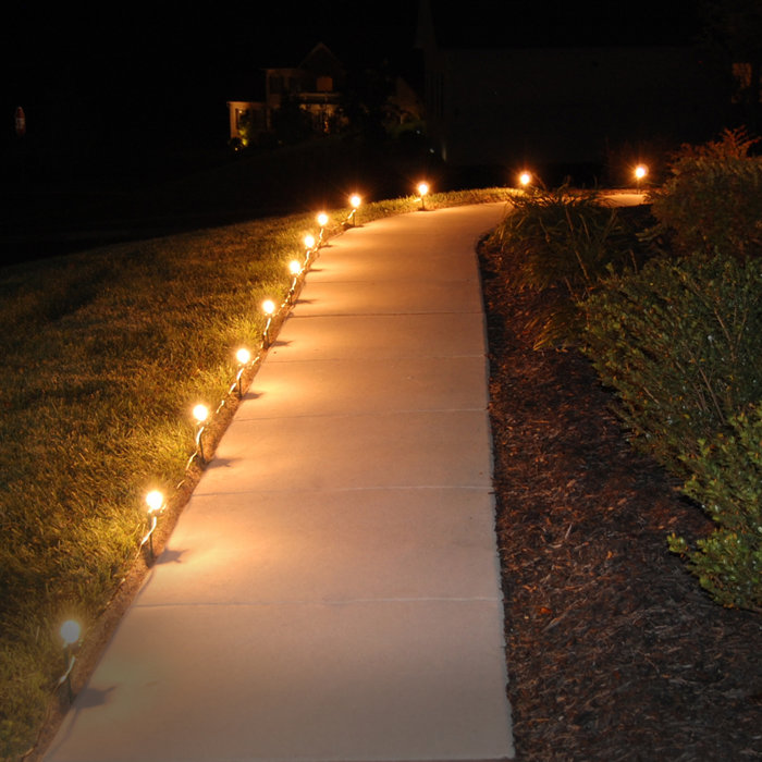 LumaBase Electric Pathway Lights with 10 Bulbs & Reviews Wayfair